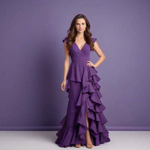 Leg-o-mutton Sleeves Top with Button Detail